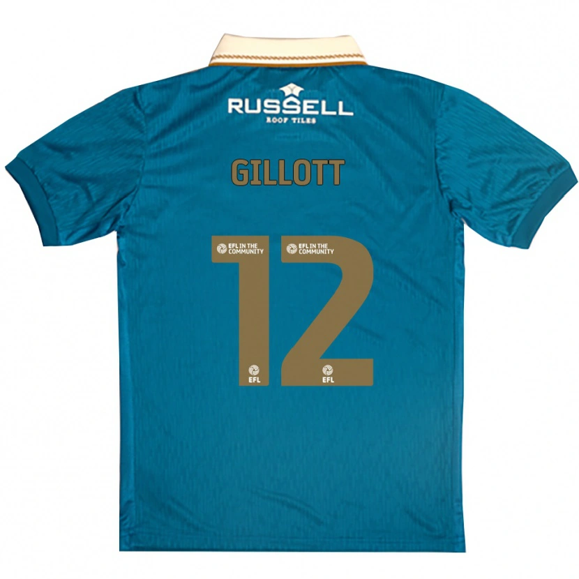 Danxen Heren Emily Gillott #12 Hemelsblauw Wit Uitshirt Uittenue 2025/26 T-Shirt België