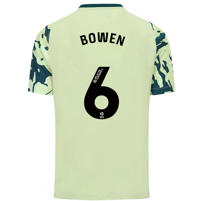 Danxen Heren Megan Bowen #6 Donkergroen Uitshirt Uittenue 2025/26 T-Shirt België