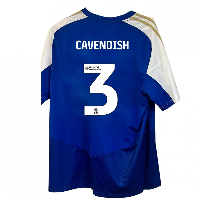Danxen Heren Jacca Cavendish #3 Blauw Wit Goud Uitshirt Uittenue 2025/26 T-Shirt België