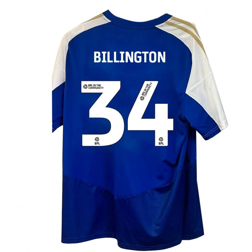Danxen Heren Gabe Billington #34 Blauw Wit Goud Uitshirt Uittenue 2025/26 T-Shirt België