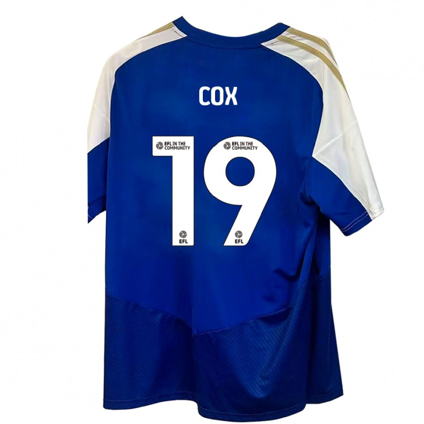 Danxen Heren Sonny Cox #19 Blauw Wit Goud Uitshirt Uittenue 2025/26 T-Shirt België