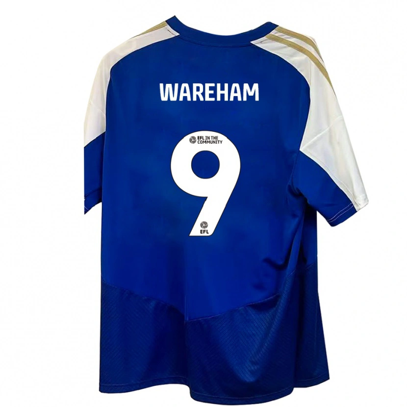 Danxen Heren Jayden Wareham #9 Blauw Wit Goud Uitshirt Uittenue 2025/26 T-Shirt België