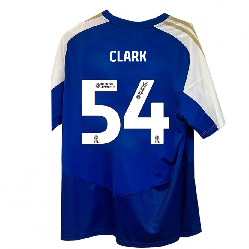 Danxen Heren Max Clark #54 Blauw Wit Goud Uitshirt Uittenue 2025/26 T-Shirt België