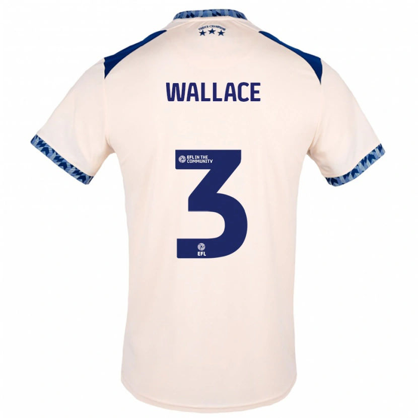 Danxen Heren Murray Wallace #3 Gebroken Wit Marine Uitshirt Uittenue 2025/26 T-Shirt België