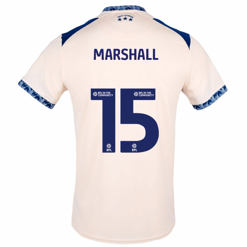 Danxen Heren Georgia Marshall #15 Gebroken Wit Marine Uitshirt Uittenue 2025/26 T-Shirt België
