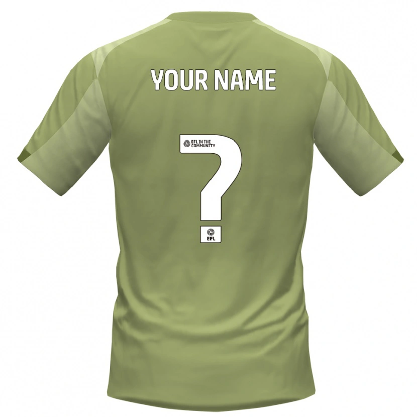 Danxen Heren Uw Naam #0 Salie Champagne Uitshirt Uittenue 2025/26 T-Shirt België
