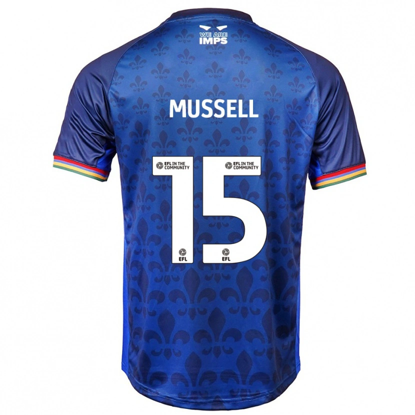 Danxen Heren Theo Mussell #15 Blauw Marine Uitshirt Uittenue 2025/26 T-Shirt België