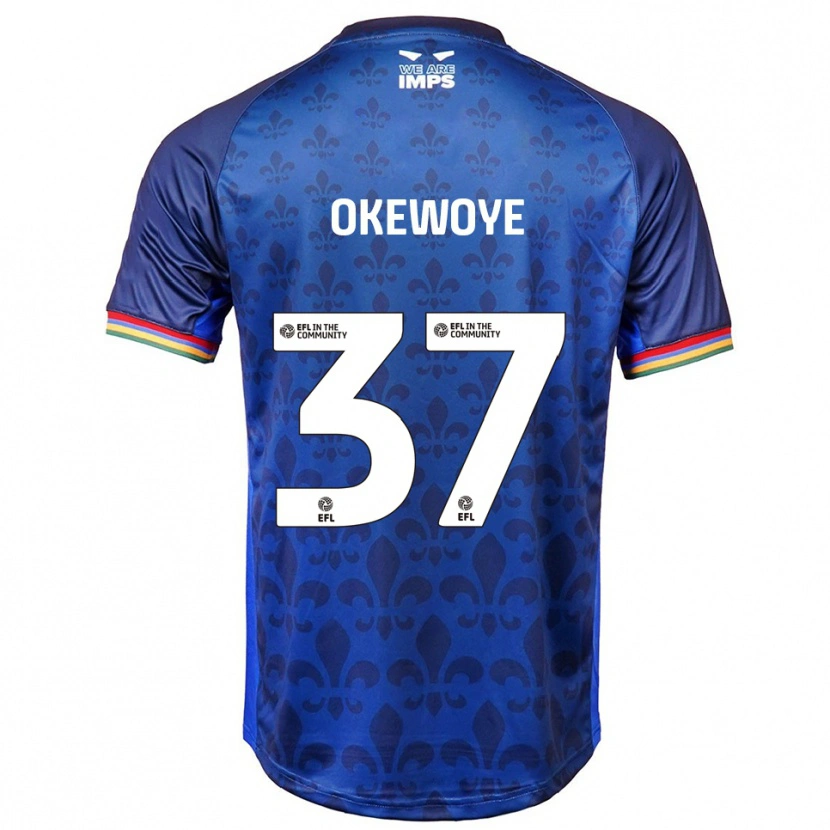 Danxen Heren Gbolahan Okewoye #37 Blauw Marine Uitshirt Uittenue 2025/26 T-Shirt België