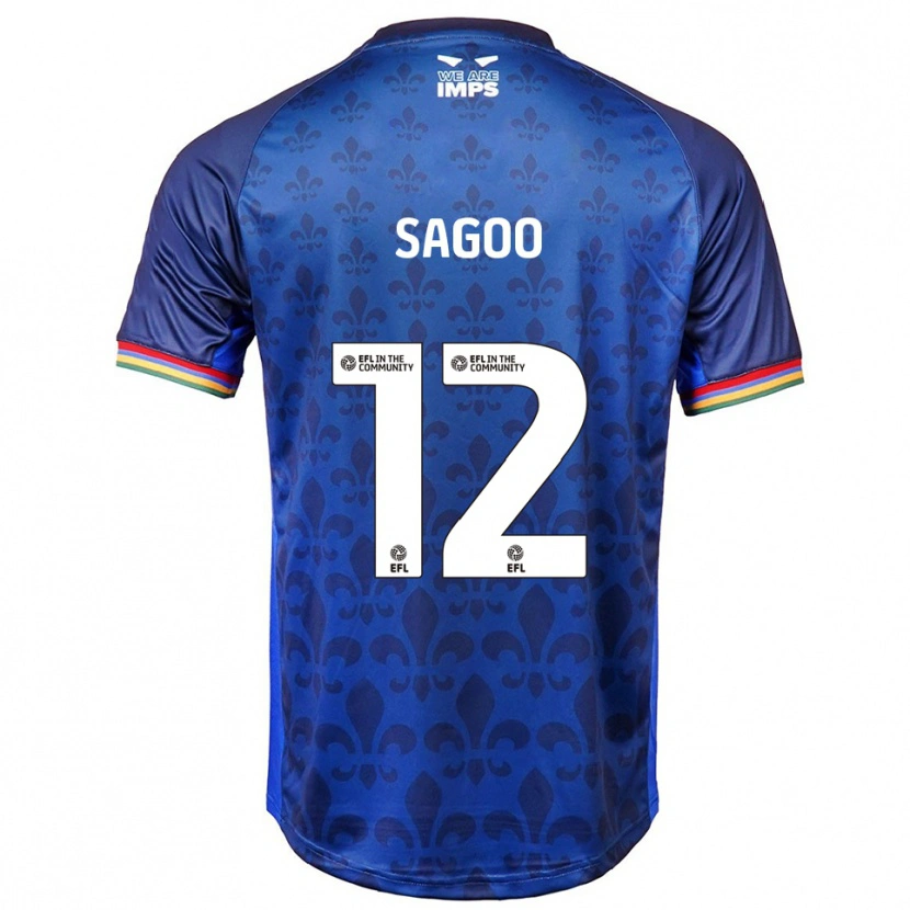 Danxen Heren Kian Sagoo #12 Blauw Marine Uitshirt Uittenue 2025/26 T-Shirt België