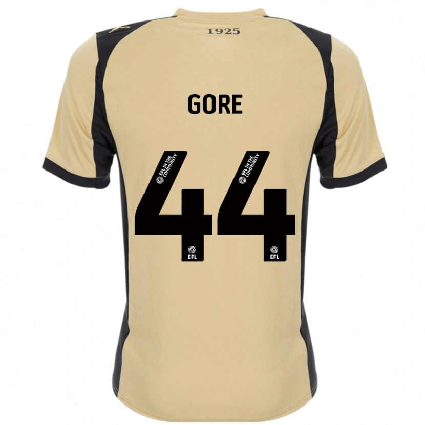 Danxen Heren Daniel Gore #44 Goud Zwart Uitshirt Uittenue 2025/26 T-Shirt België