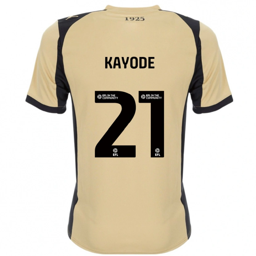 Danxen Heren Joshua Kayode #21 Goud Zwart Uitshirt Uittenue 2025/26 T-Shirt België