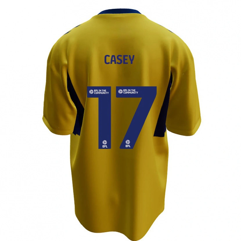 Danxen Heren Dan Casey #17 Geel Blauw Uitshirt Uittenue 2025/26 T-Shirt België
