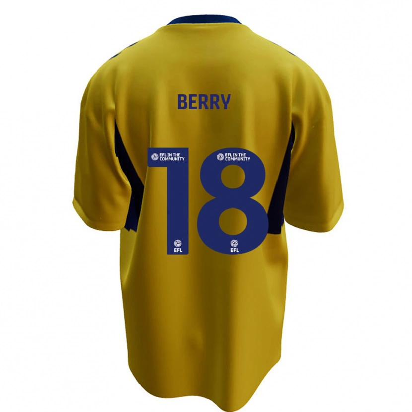 Danxen Heren James Berry #18 Geel Blauw Uitshirt Uittenue 2025/26 T-Shirt België