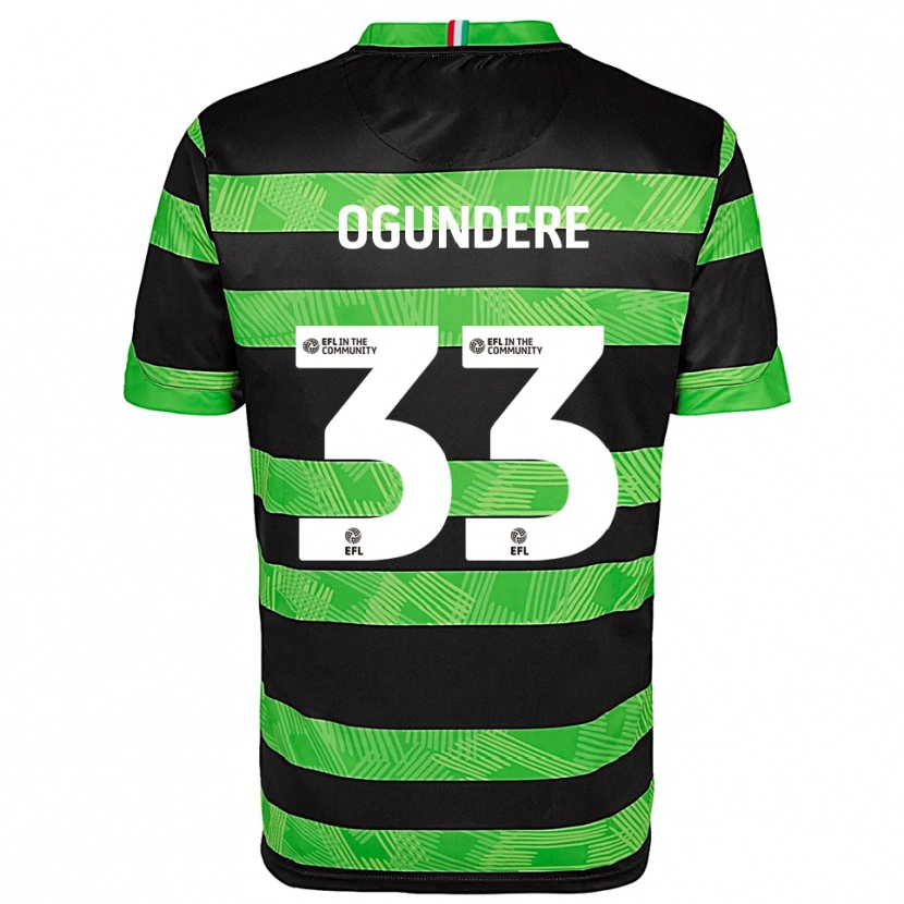 Danxen Heren Isaac Ogundere #33 Zwart Groen Uitshirt Uittenue 2025/26 T-Shirt België