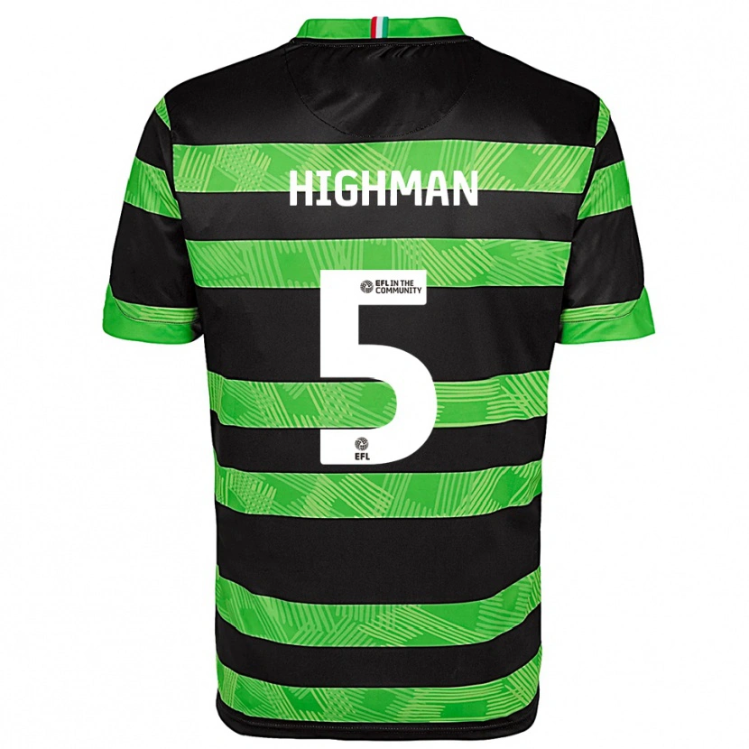 Danxen Heren Kelly Highman #5 Zwart Groen Uitshirt Uittenue 2025/26 T-Shirt België