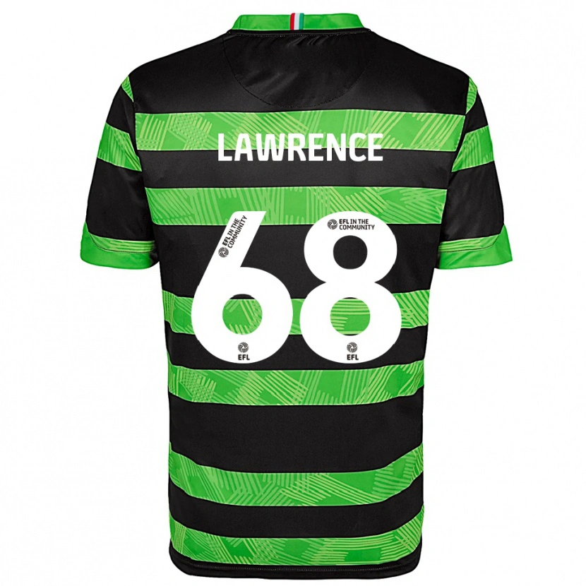 Danxen Heren Jake Lawrence #68 Zwart Groen Uitshirt Uittenue 2025/26 T-Shirt België