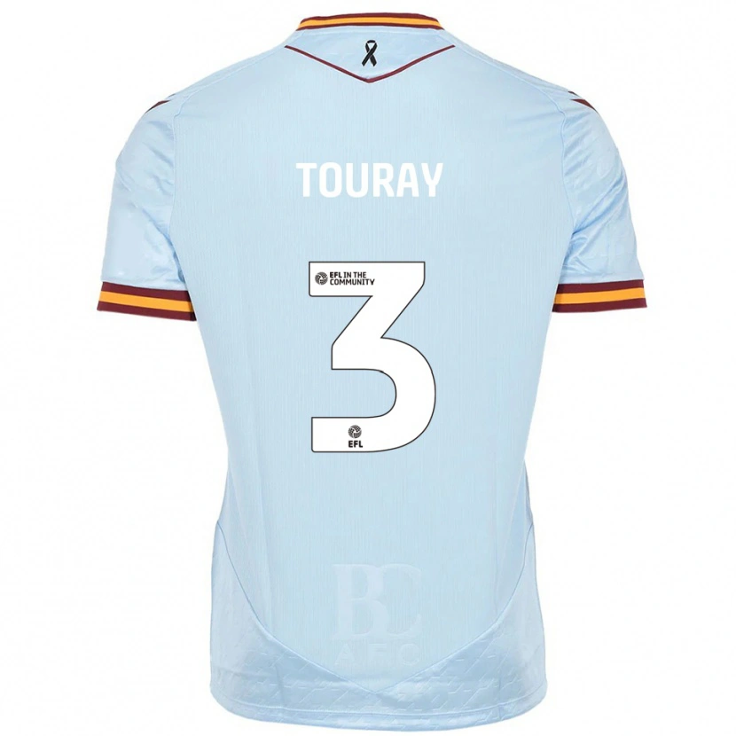 Danxen Heren Ibou Touray #3 Hemelsblauw Uitshirt Uittenue 2025/26 T-Shirt België