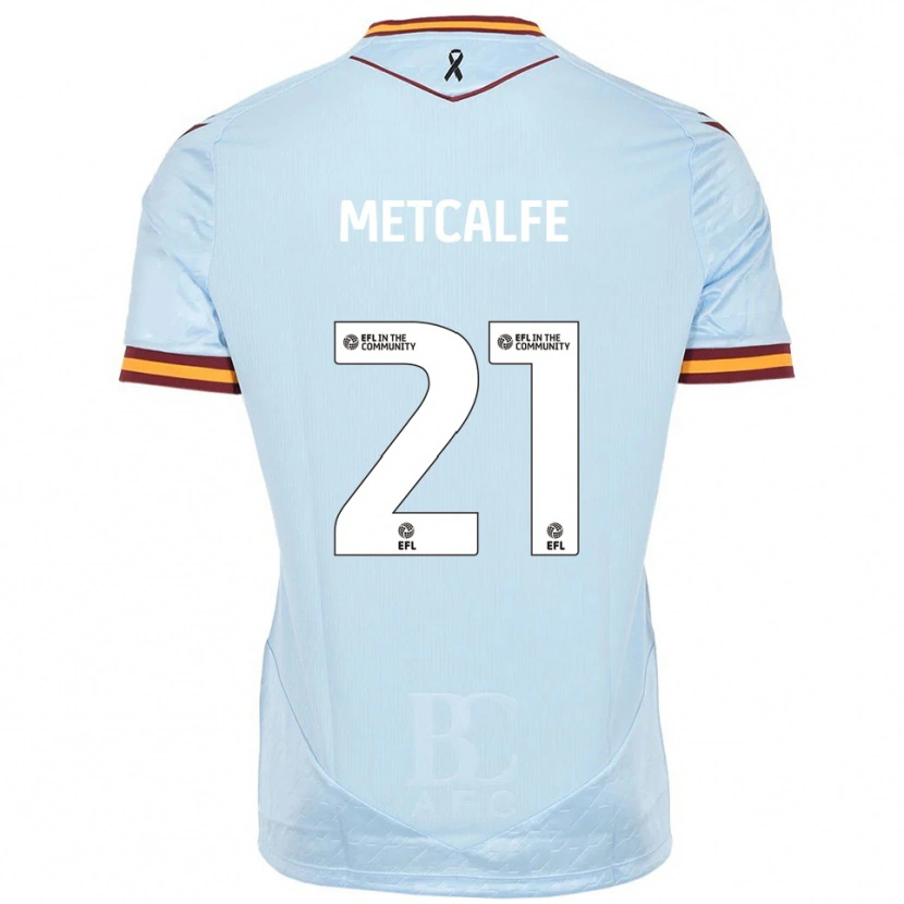 Danxen Heren Jenson Metcalfe #21 Hemelsblauw Uitshirt Uittenue 2025/26 T-Shirt België
