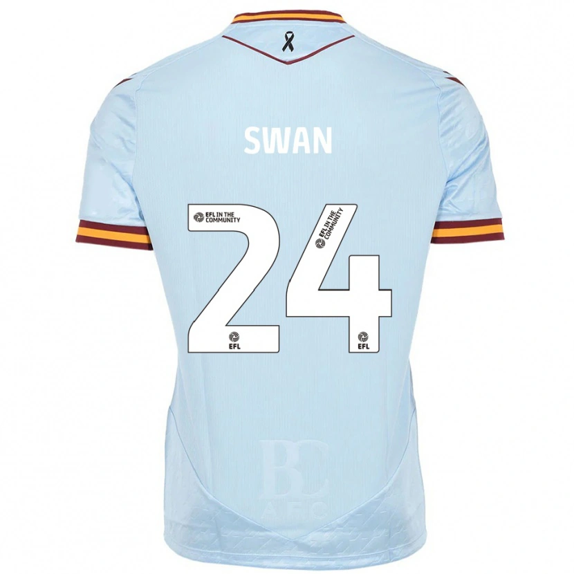 Danxen Heren Will Swan #24 Hemelsblauw Uitshirt Uittenue 2025/26 T-Shirt België