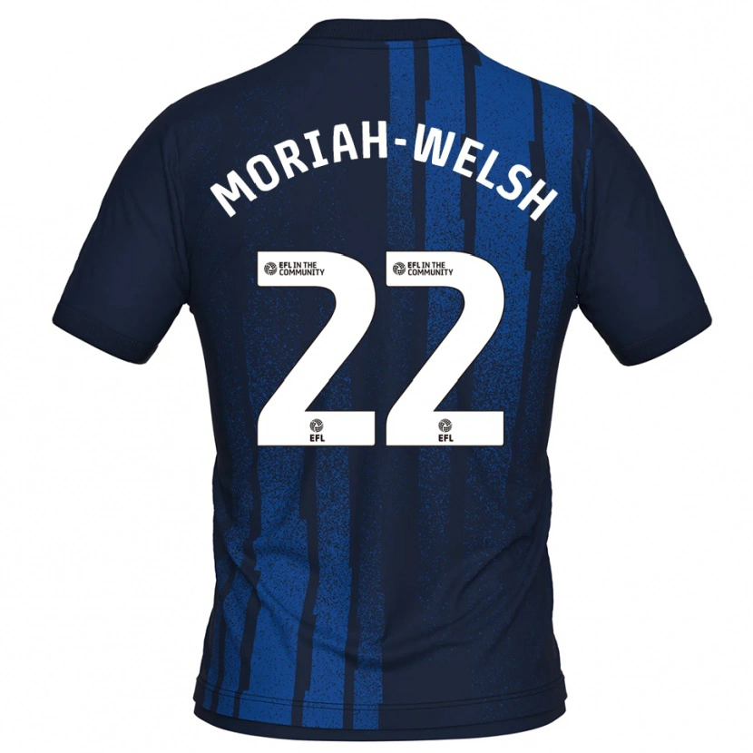 Danxen Heren Nathan Moriah-Welsh #22 Marine Wit Uitshirt Uittenue 2025/26 T-Shirt België
