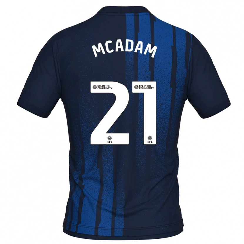 Danxen Heren Kyle Mcadam #21 Marine Wit Uitshirt Uittenue 2025/26 T-Shirt België
