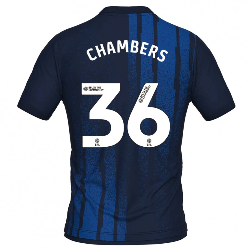 Danxen Heren Jayden Chambers #36 Marine Wit Uitshirt Uittenue 2025/26 T-Shirt België
