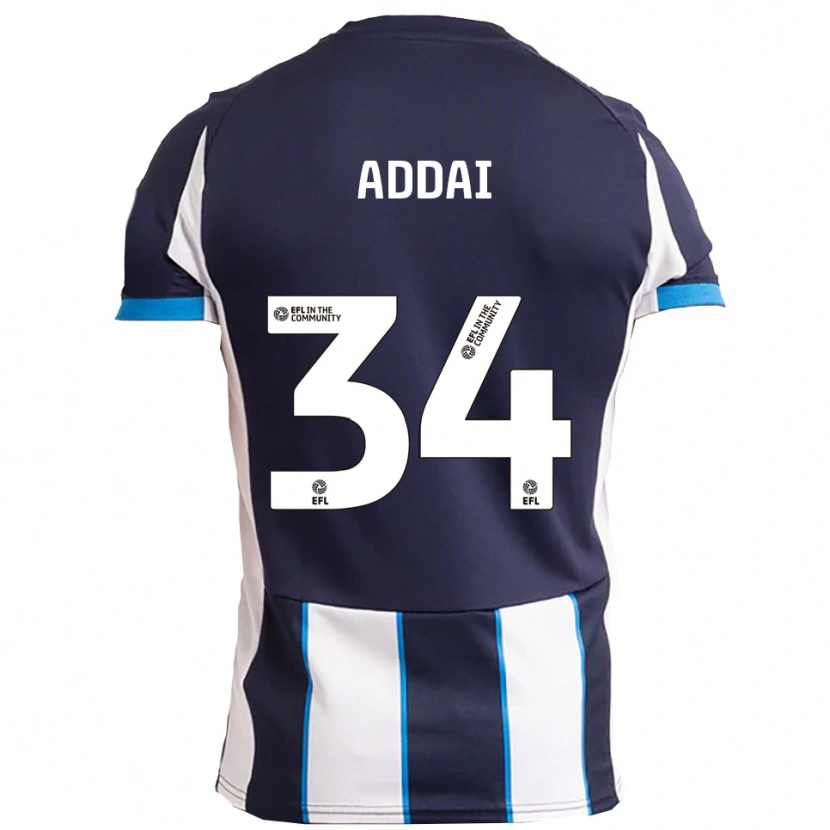 Danxen Heren Corey Addai #34 Wit Marine Uitshirt Uittenue 2025/26 T-Shirt België