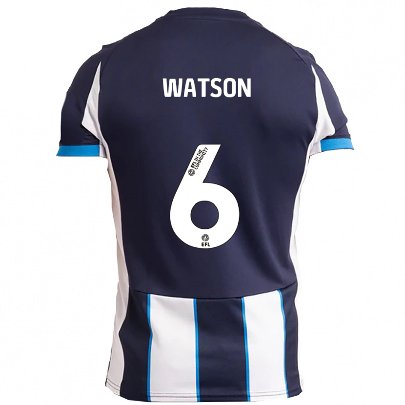 Danxen Heren Rhys Watson #6 Wit Marine Uitshirt Uittenue 2025/26 T-Shirt België