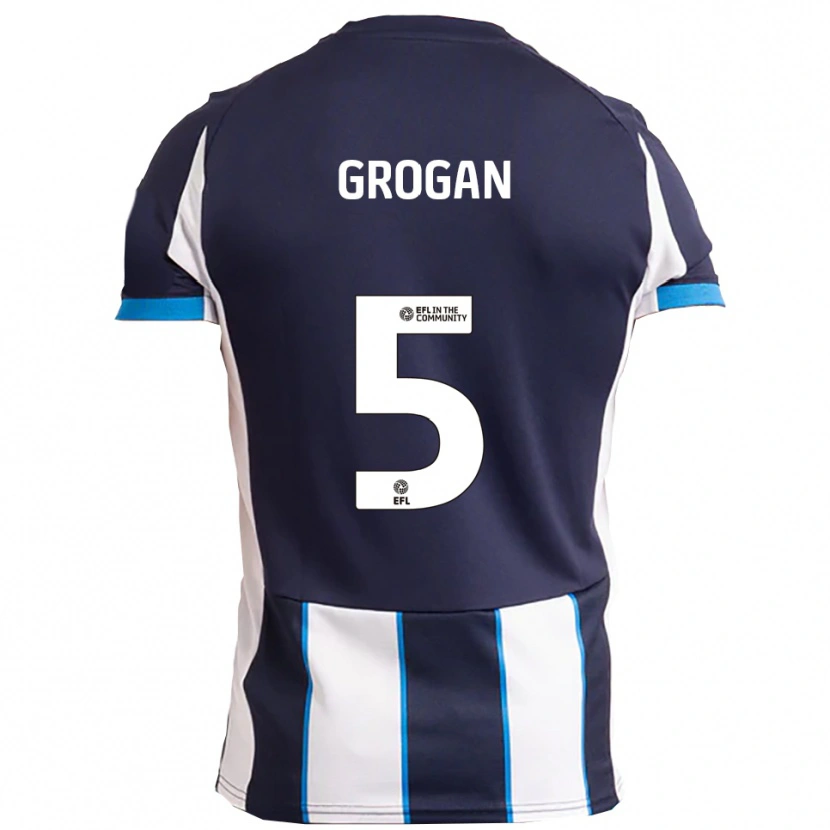 Danxen Heren Christy Grogan #5 Wit Marine Uitshirt Uittenue 2025/26 T-Shirt België