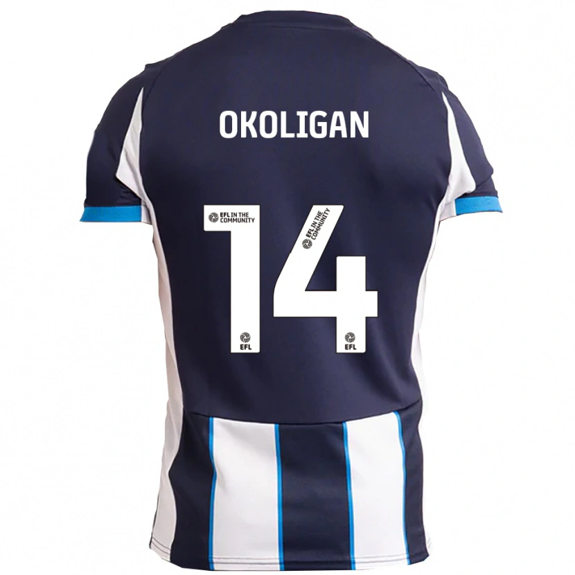Danxen Heren Desire Okoligan #14 Wit Marine Uitshirt Uittenue 2025/26 T-Shirt België