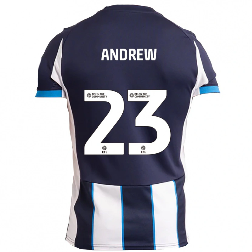Danxen Heren Danny Andrew #23 Wit Marine Uitshirt Uittenue 2025/26 T-Shirt België