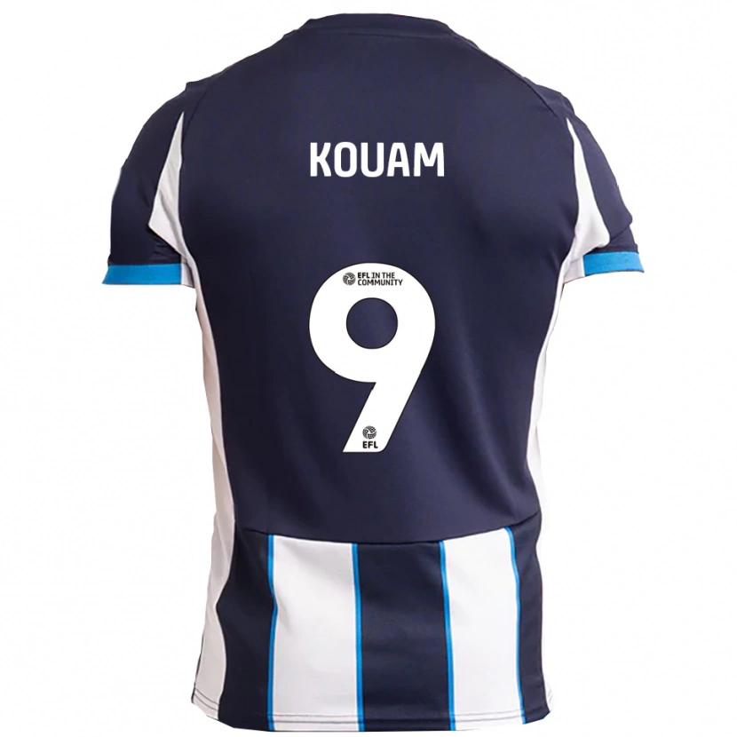 Danxen Heren Marcus Kouam #9 Wit Marine Uitshirt Uittenue 2025/26 T-Shirt België