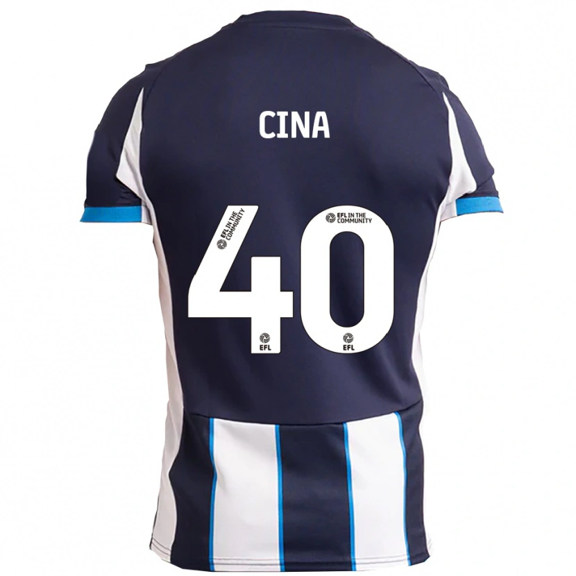 Danxen Heren Bruno Cina #40 Wit Marine Uitshirt Uittenue 2025/26 T-Shirt België