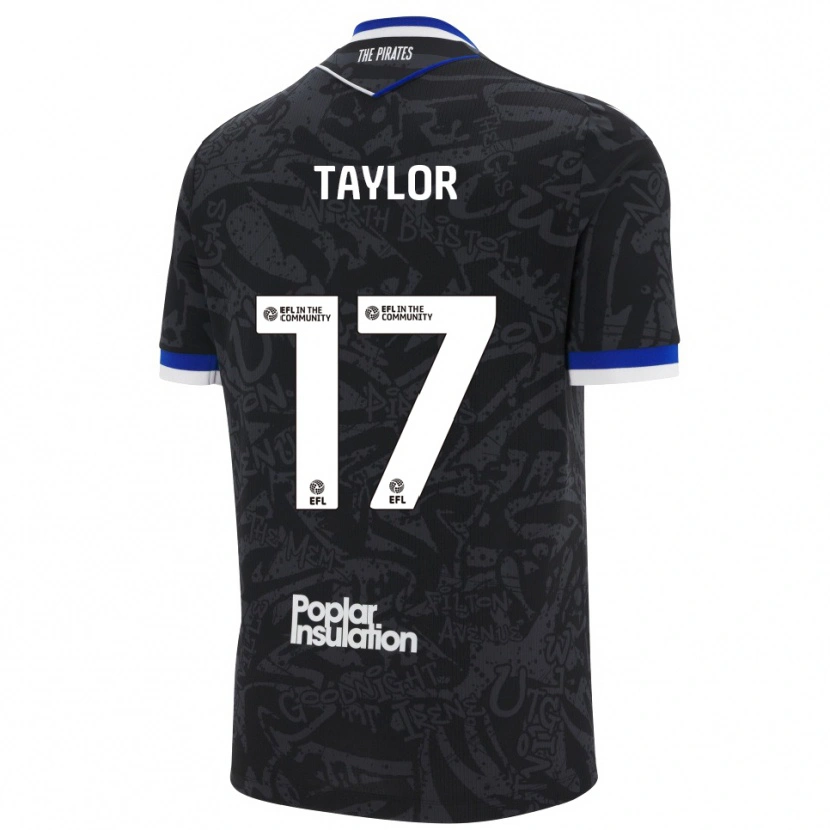 Danxen Heren Connor Taylor #17 Zwart Wit Uitshirt Uittenue 2025/26 T-Shirt België