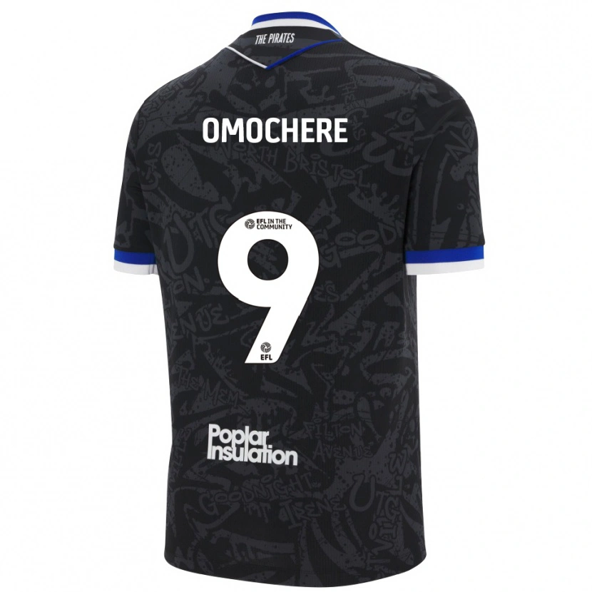 Danxen Heren Promise Omochere #9 Zwart Wit Uitshirt Uittenue 2025/26 T-Shirt België