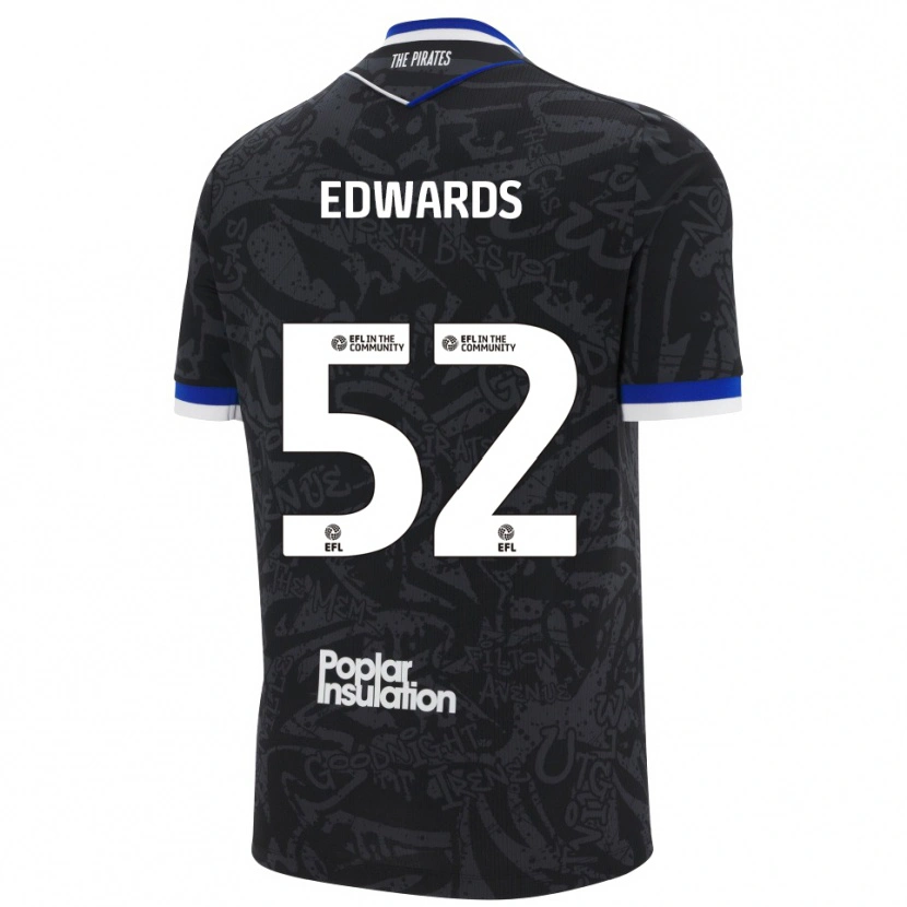 Danxen Heren Max Edwards #52 Zwart Wit Uitshirt Uittenue 2025/26 T-Shirt België