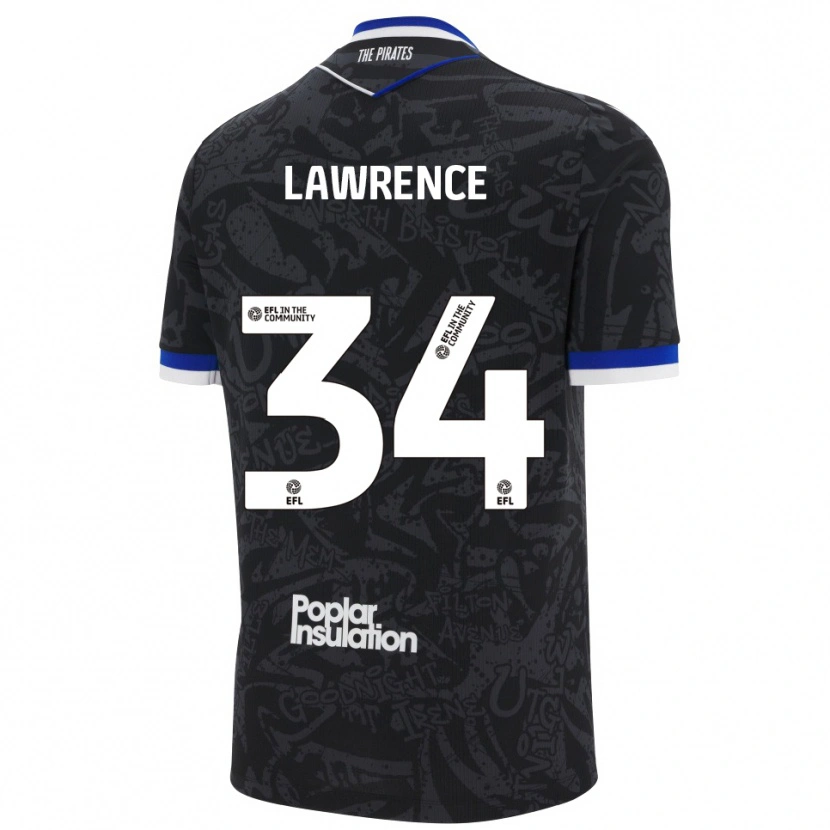 Danxen Heren Jerry Lawrence #34 Zwart Wit Uitshirt Uittenue 2025/26 T-Shirt België