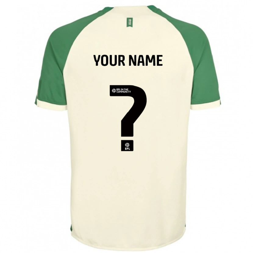 Danxen Heren Uw Naam #0 Gebroken Wit Groen Uitshirt Uittenue 2025/26 T-Shirt België