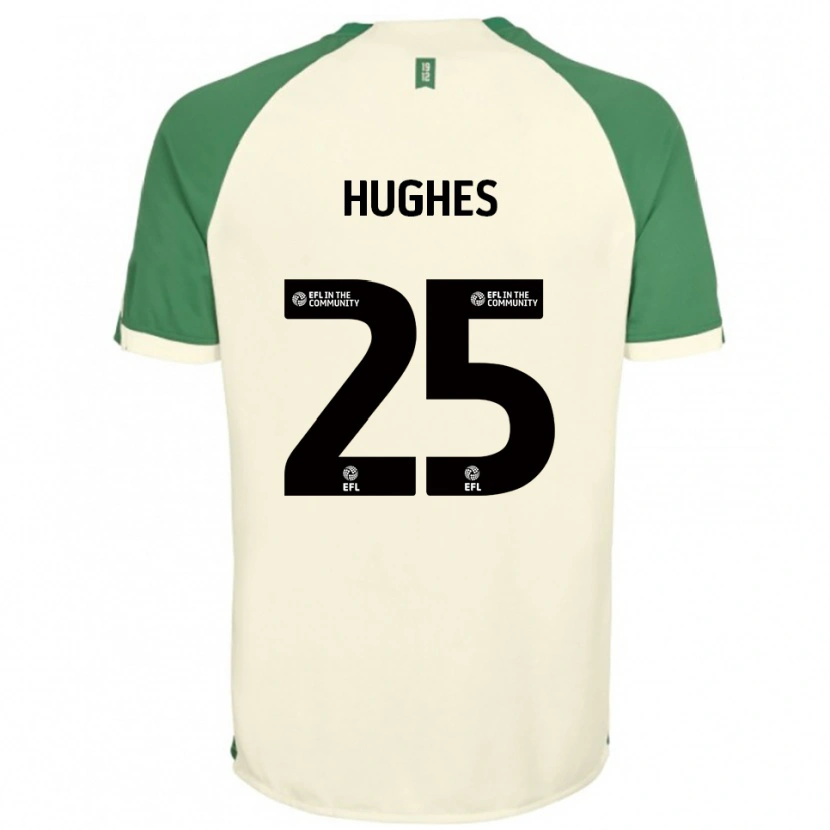Danxen Heren Ben Hughes #25 Gebroken Wit Groen Uitshirt Uittenue 2025/26 T-Shirt België