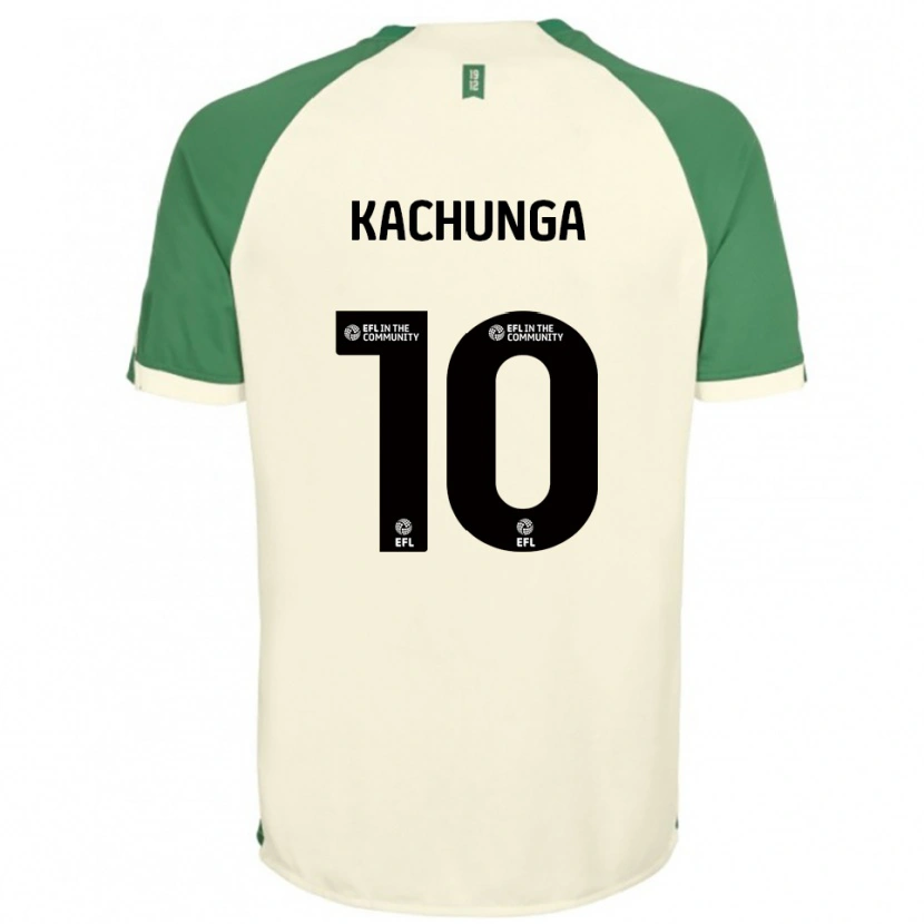 Danxen Heren Elias Kachunga #10 Gebroken Wit Groen Uitshirt Uittenue 2025/26 T-Shirt België