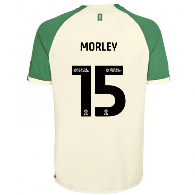 Danxen Heren Jess Morley #15 Gebroken Wit Groen Uitshirt Uittenue 2025/26 T-Shirt België