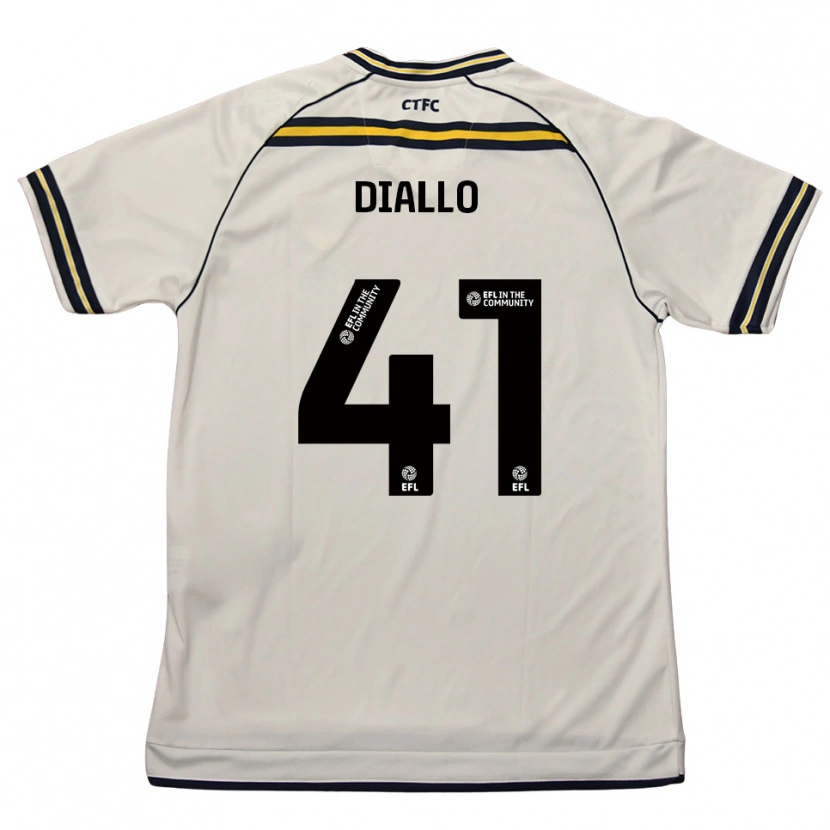 Danxen Heren Mamadou Diallo #41 Wit Marine Uitshirt Uittenue 2025/26 T-Shirt België