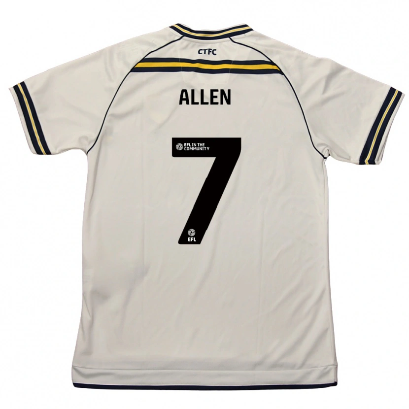 Danxen Heren Emily Allen #7 Wit Marine Uitshirt Uittenue 2025/26 T-Shirt België