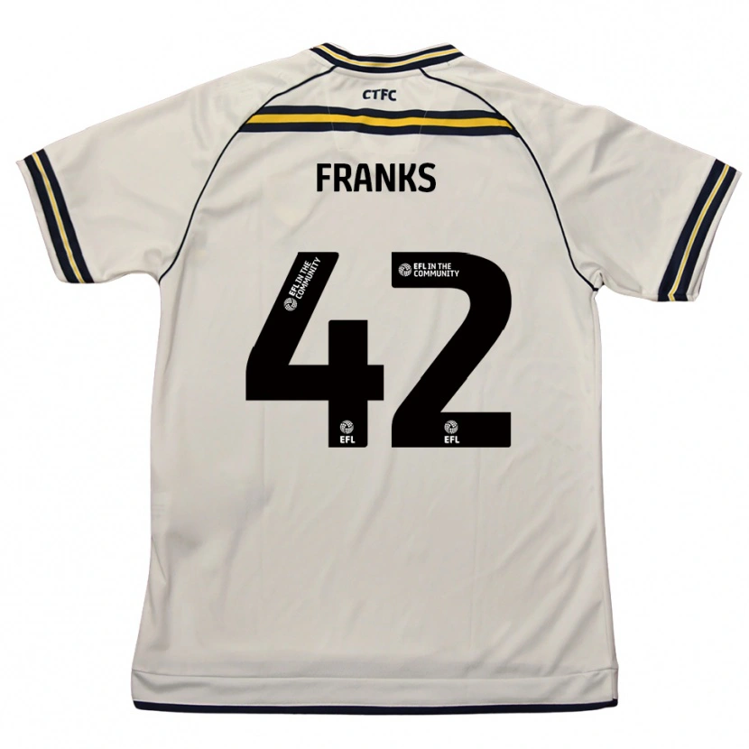 Danxen Heren Jude Franks #42 Wit Marine Uitshirt Uittenue 2025/26 T-Shirt België