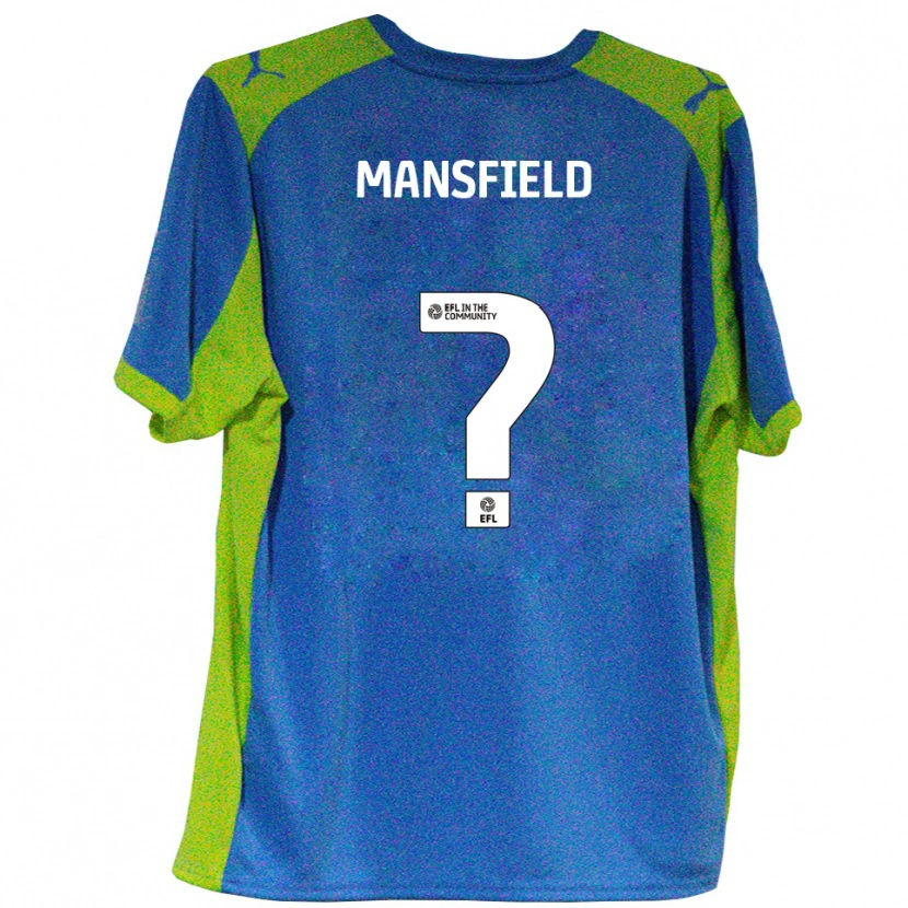 Danxen Heren Ronan Mansfield #0 Hemelsblauw Geel Uitshirt Uittenue 2025/26 T-Shirt België