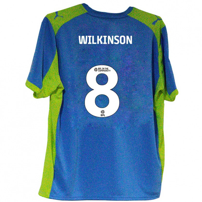 Danxen Heren Rylee Wilkinson #8 Hemelsblauw Geel Uitshirt Uittenue 2025/26 T-Shirt België