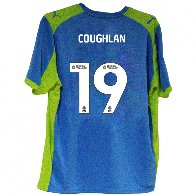 Danxen Heren Ronan Coughlan #19 Hemelsblauw Geel Uitshirt Uittenue 2025/26 T-Shirt België