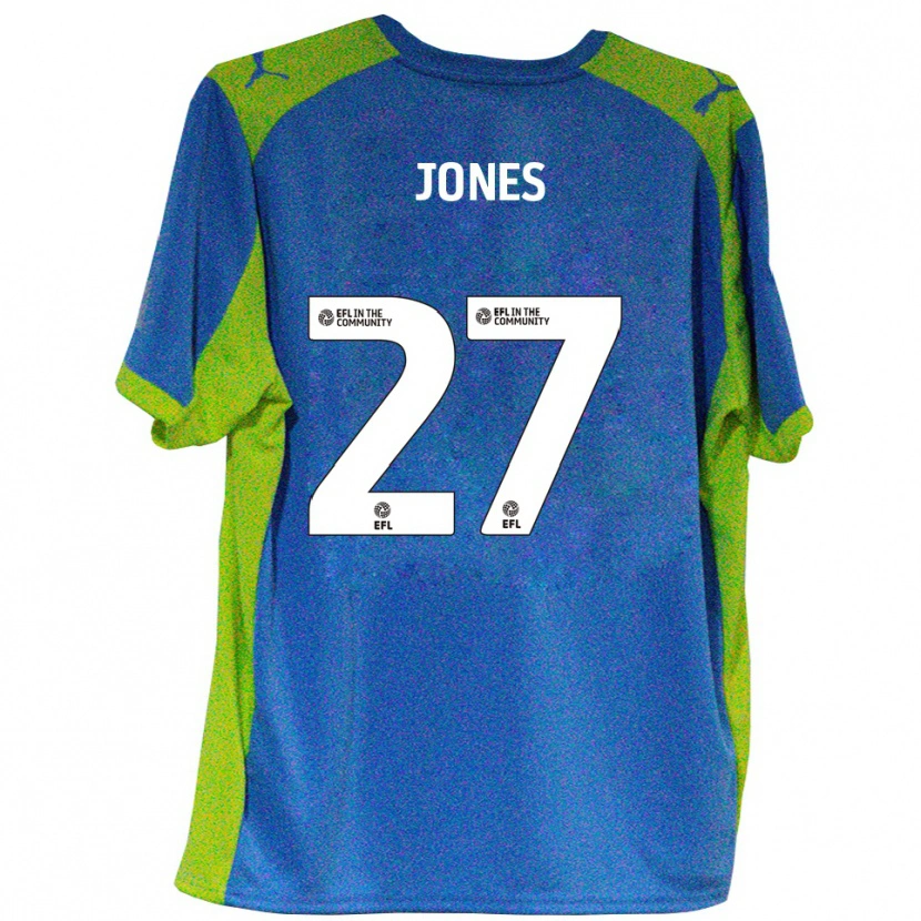 Danxen Heren Billy Jones #27 Hemelsblauw Geel Uitshirt Uittenue 2025/26 T-Shirt België