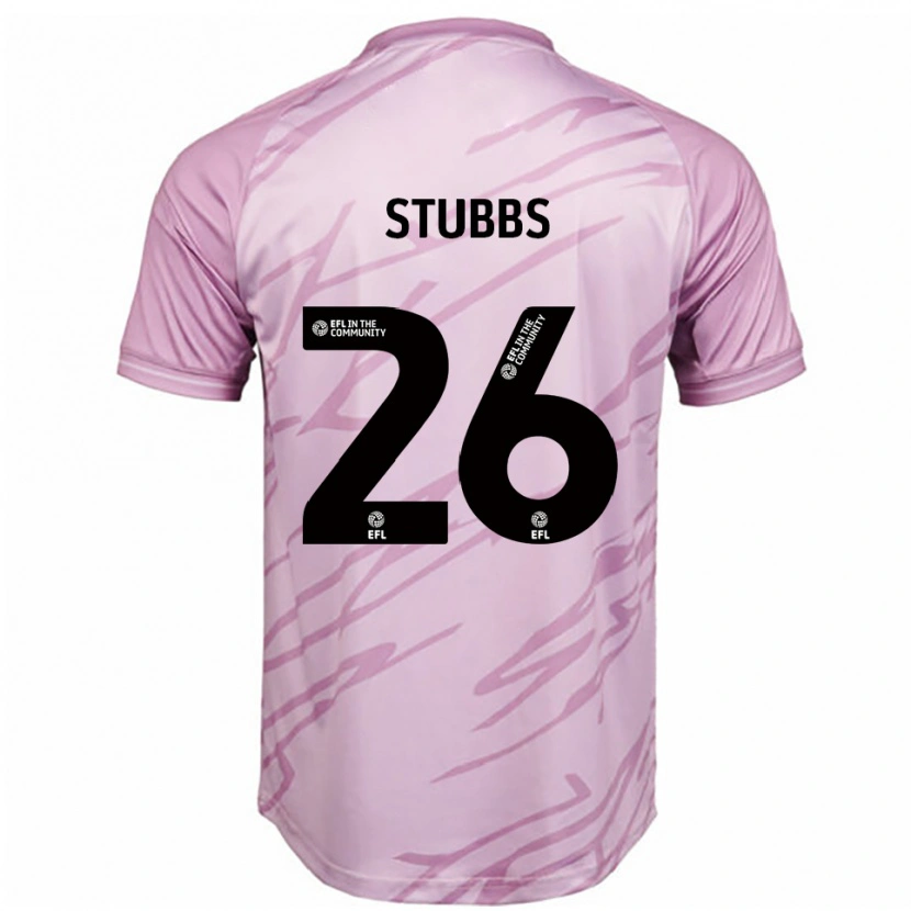 Danxen Heren Sam Stubbs #26 Roze Zwart Uitshirt Uittenue 2025/26 T-Shirt België