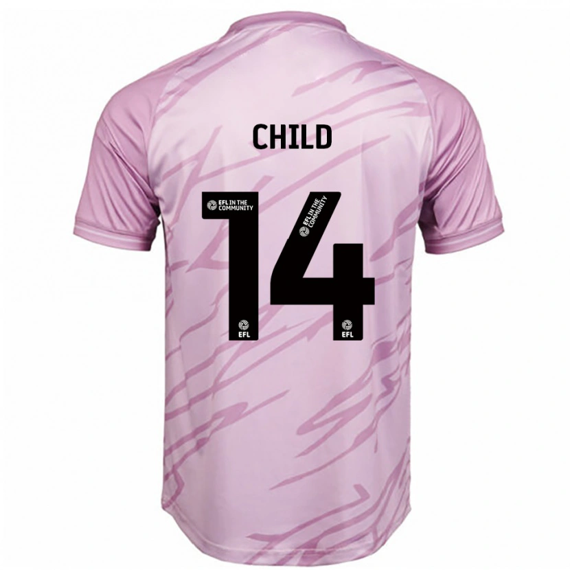 Danxen Heren Zoe Child #14 Roze Zwart Uitshirt Uittenue 2025/26 T-Shirt België